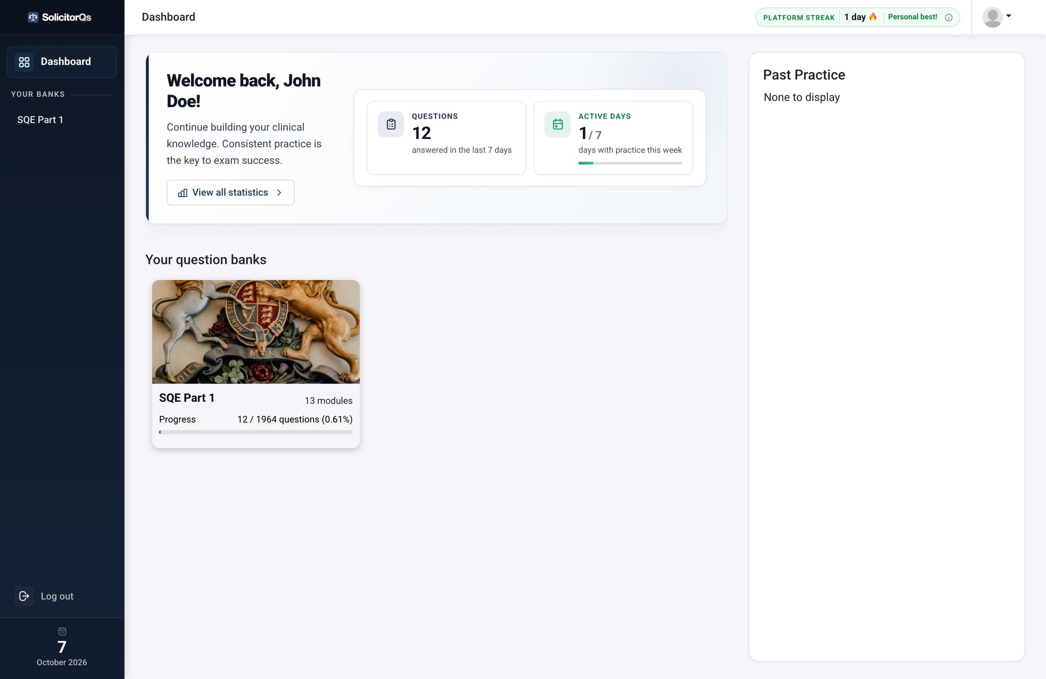 SolicitorQs dashboard